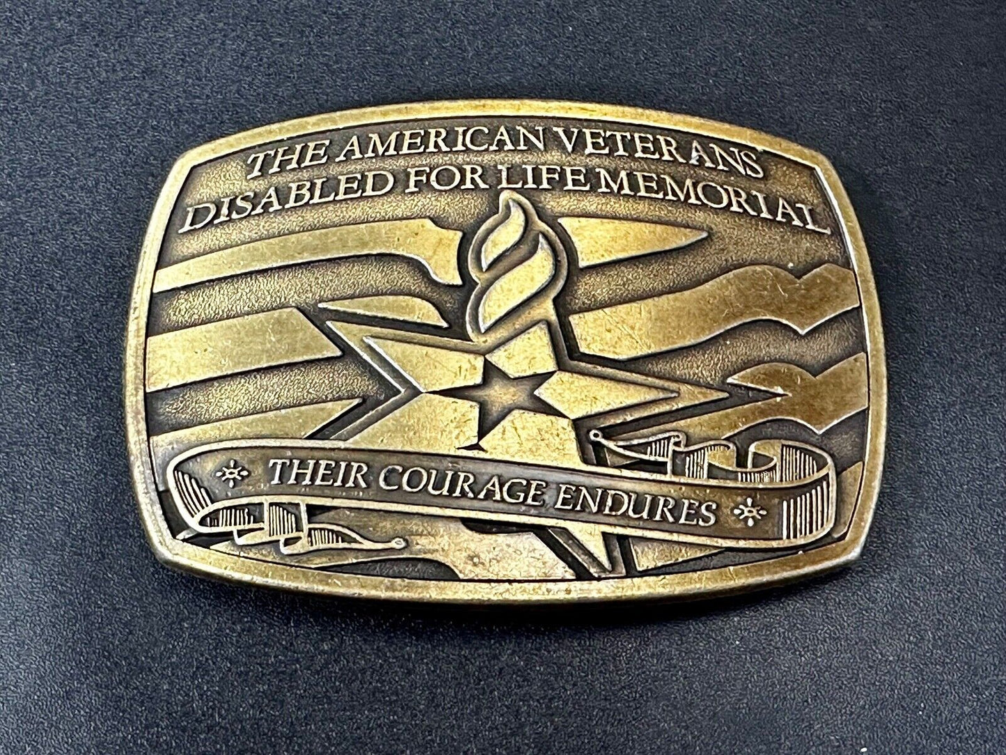 The American Veterans Disabled For Life Memorial Commemorative Belt Buckle