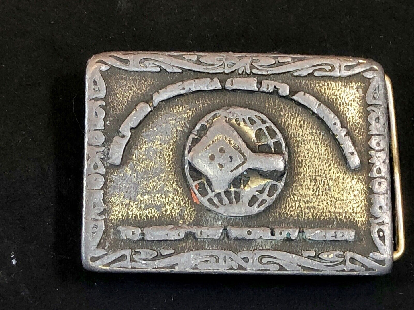 Vintage CD Hit industry company promotional belt buckle
