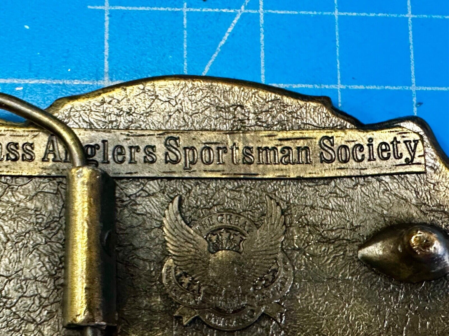 BASS Anglers Sportsman Society Sport Fishing Fishermans Belt Buckle - Gift!