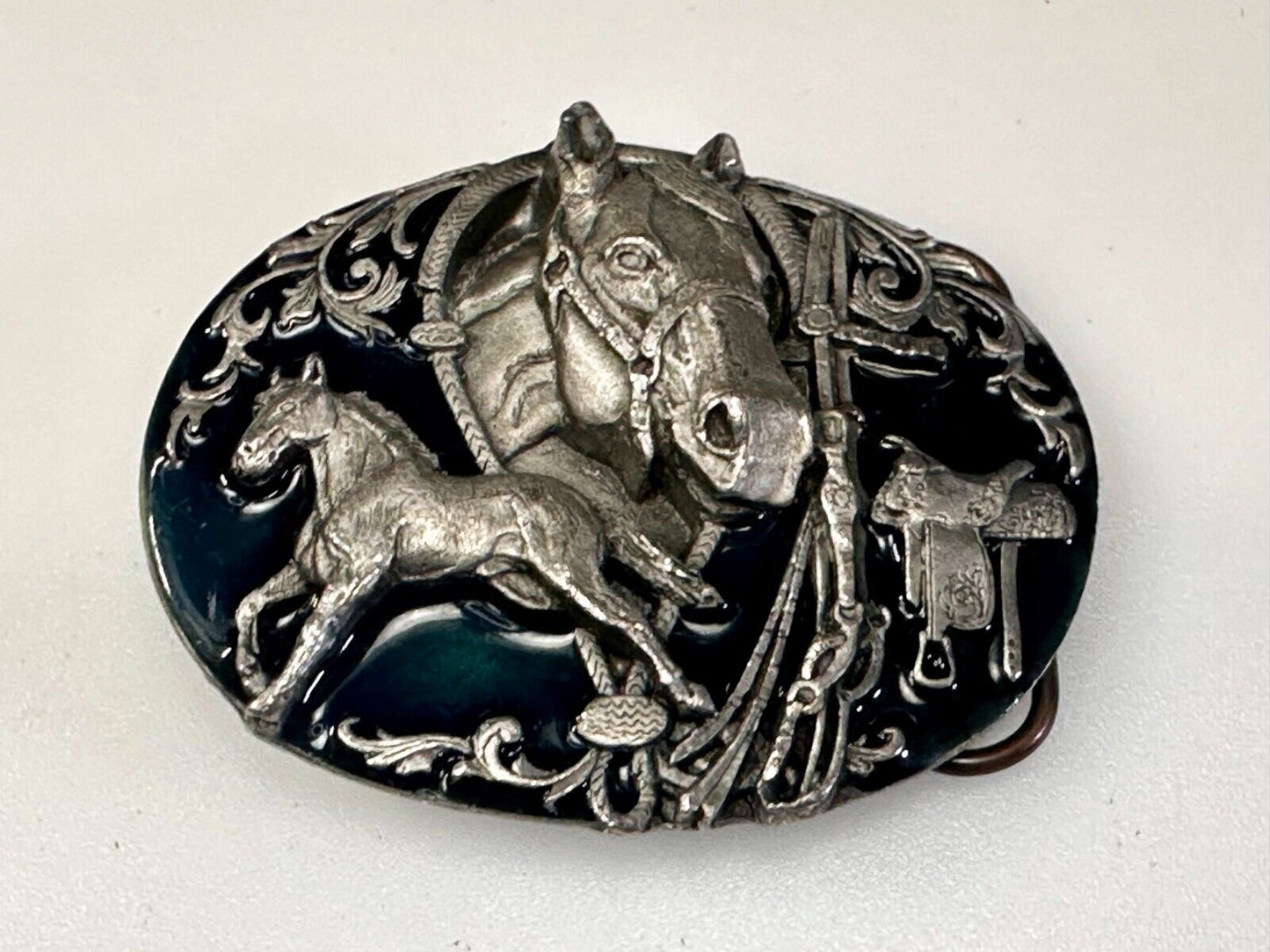 The Wild Horse Commemorative Vintage 1988 Siskiyou Belt Buckle K-80