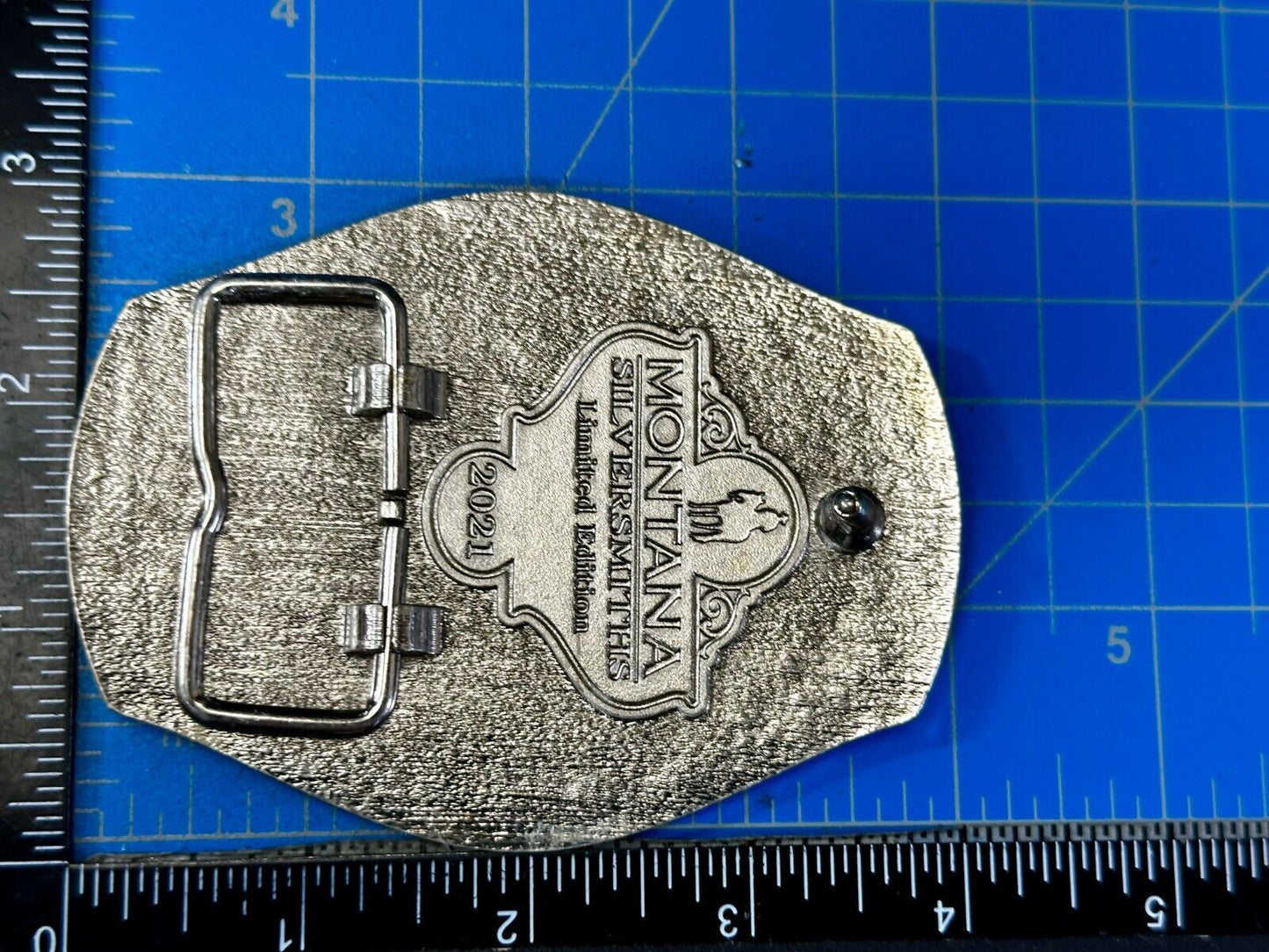 2021 Pendleton whiskey Let'er Buck Rodeo Cowboy Montana Silversmiths Belt Buckle