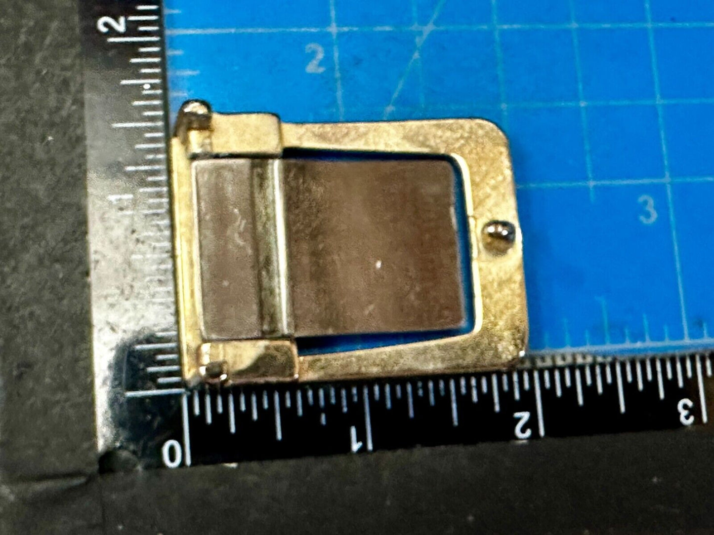 Texas Fb Insuriance Co Vintage Small Swing Out Gold Tone Belt Buckle