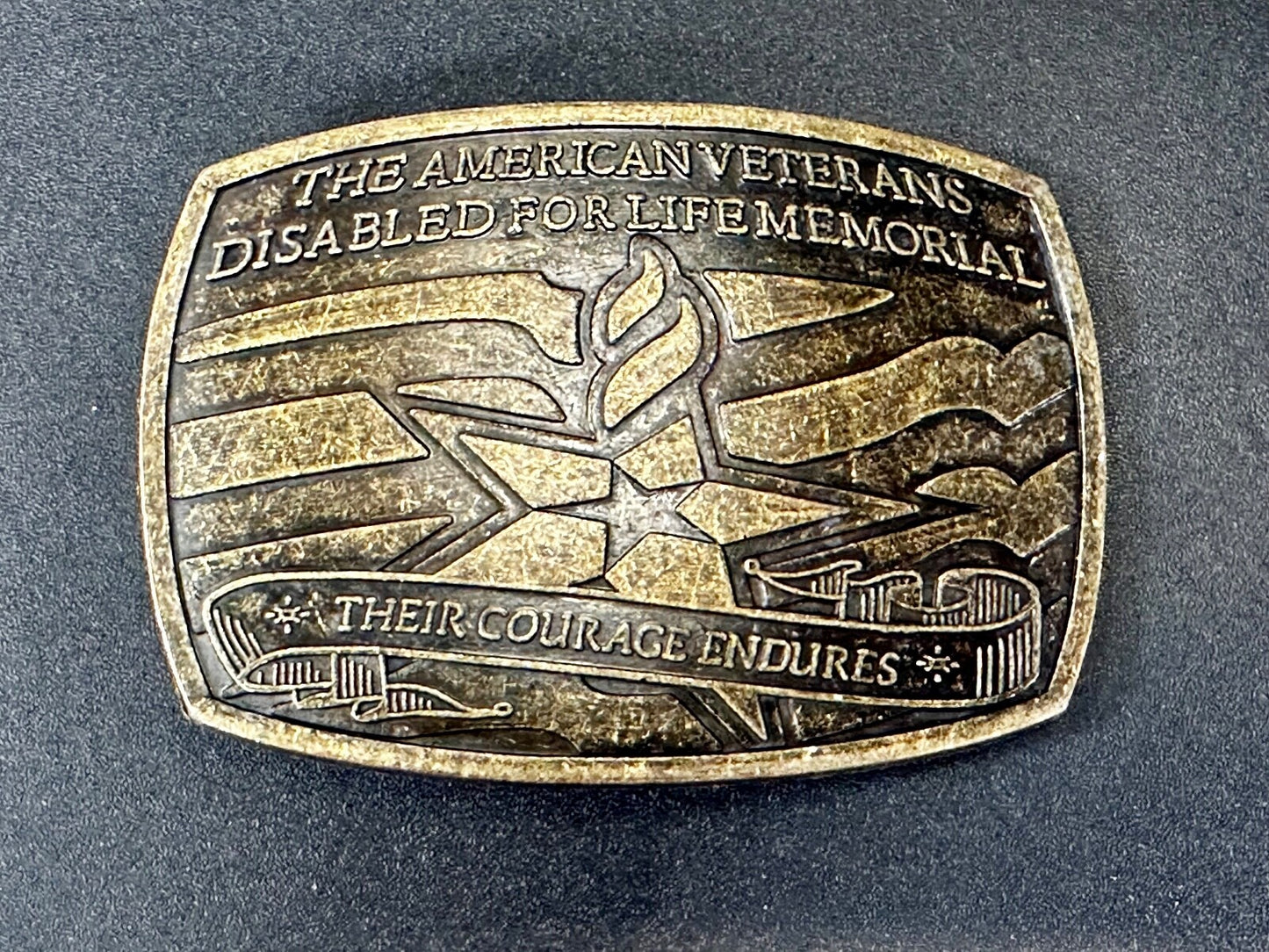 The American Veterans Disabled for Life Memorial Commemorative Belt Buckle