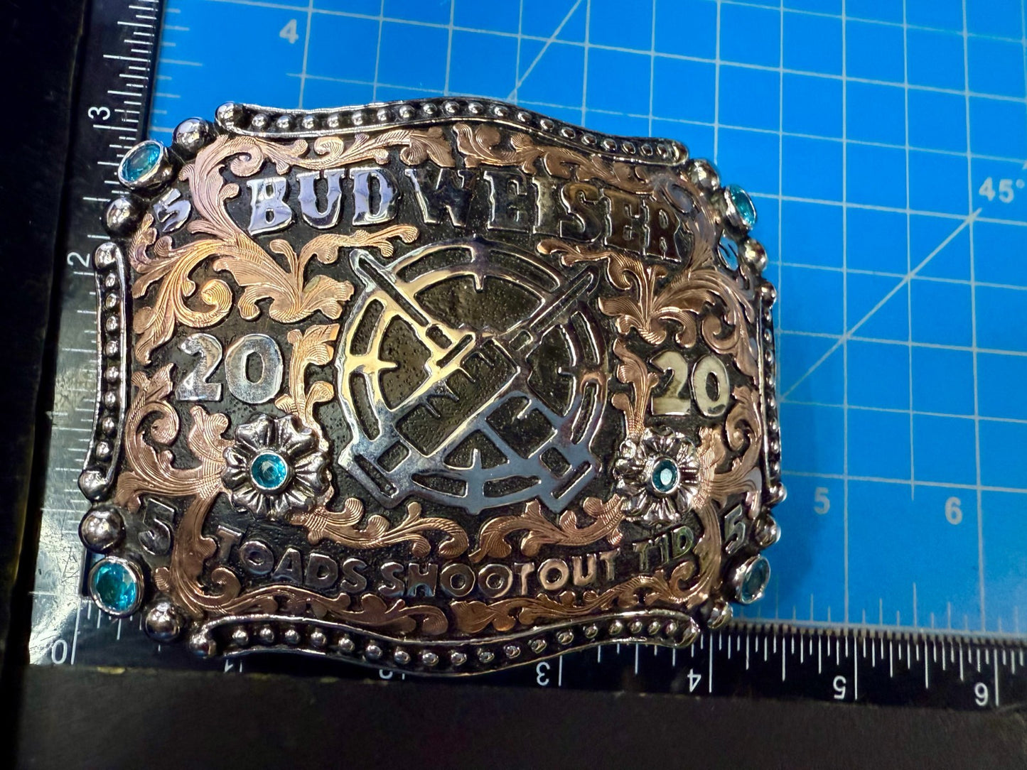 2020 Budweiser Toads Shoot Out TID Event 2ND TO NONE Trophy NASCAR Belt Buckle