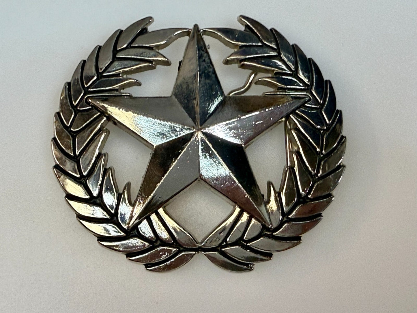 The Original Not the Imitator Star & Laurel Wreath Anchor Blue Belt Buckle