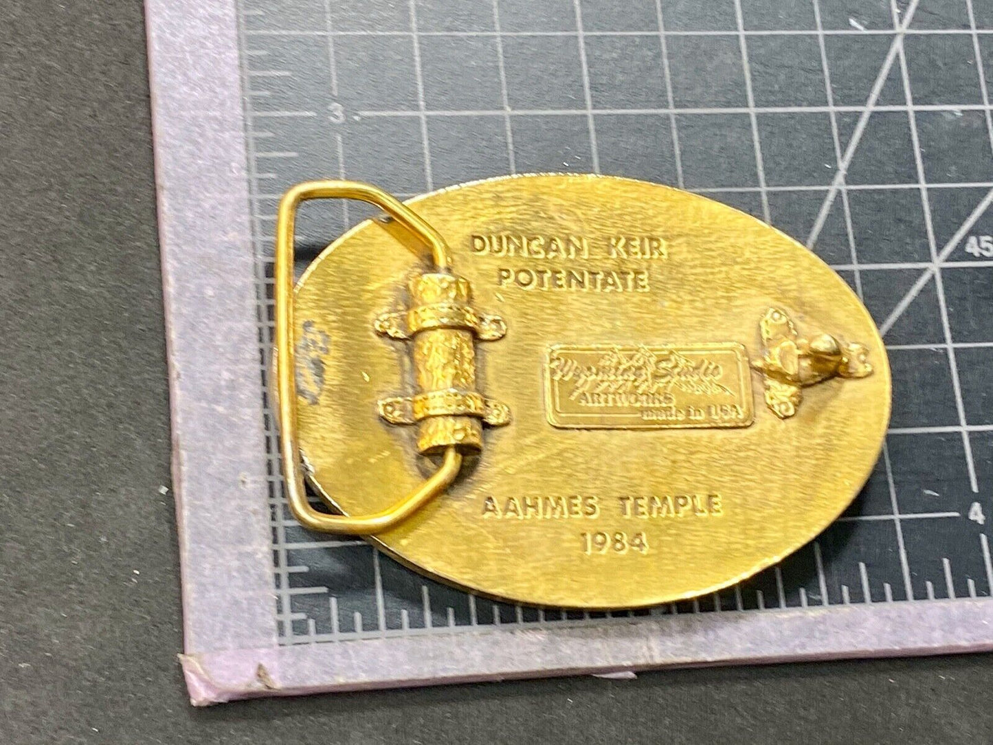 Vintage 1984 - Aahmesd Temple Friendship is the way of life shriners bebb shrine