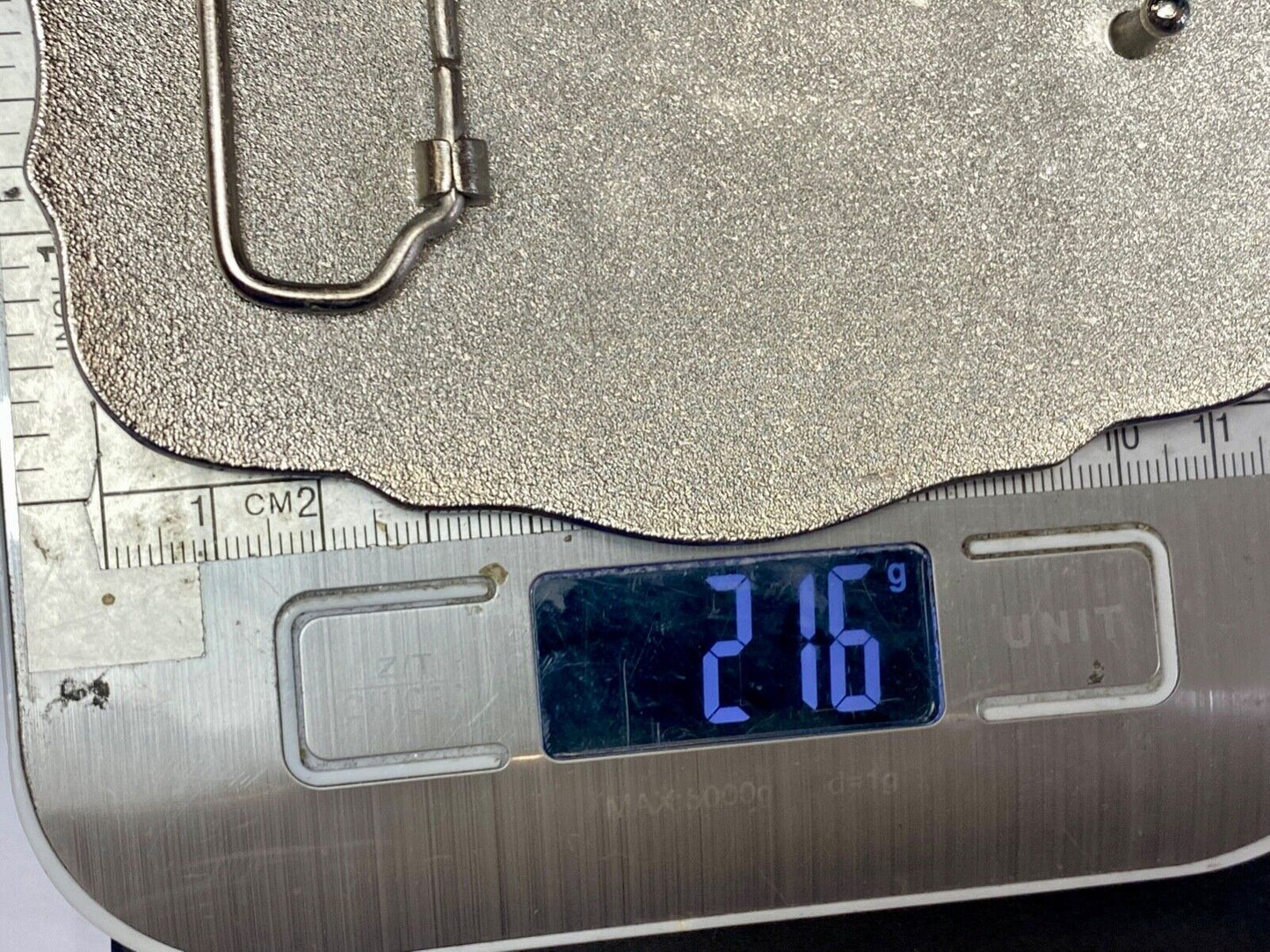 TEQUILA CAZADORES 100% DE AGAVE BELT BUCKLE RARE ADVERTISING OVERSIZED, HUGE!