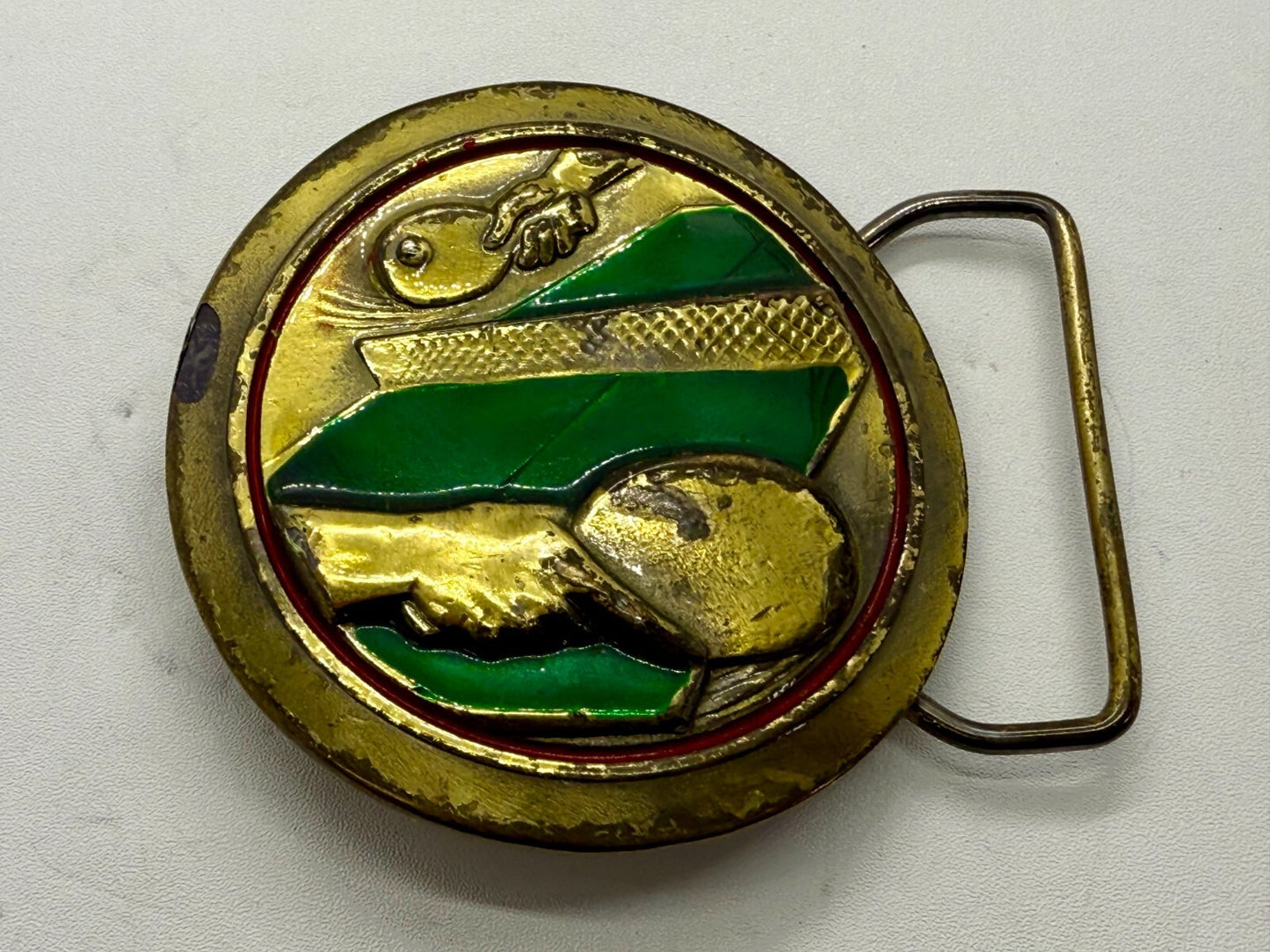 Table Tennis Ping Pong Racket Sports Limited Edition Vintage 1977 Belt Buckle