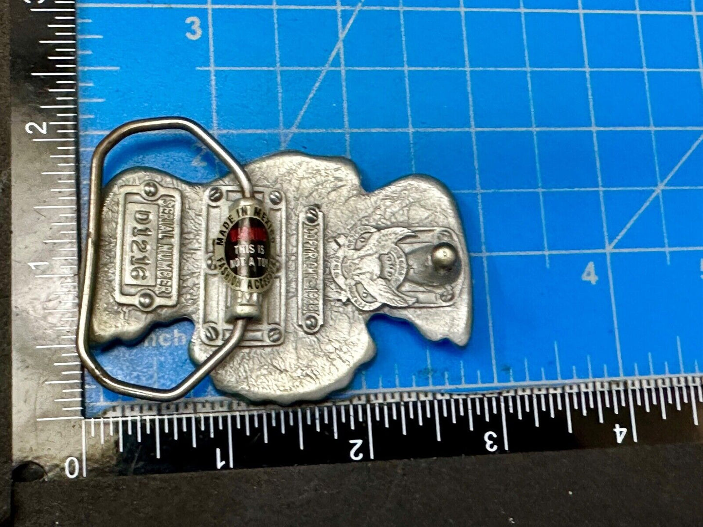 Thunderbird Hippie Tribal PNW Haida Native American Vintage Belt Buckle
