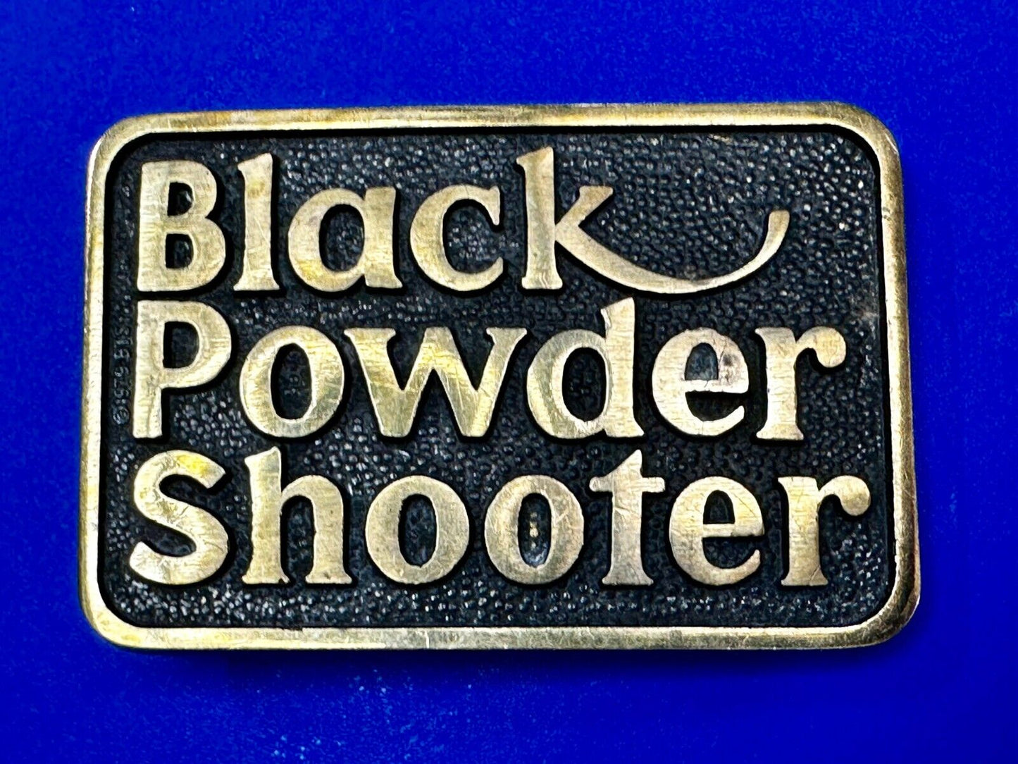 Black Powder Shooter Gun Ammo Collectors Solid Brass Belt Buckle by BTS