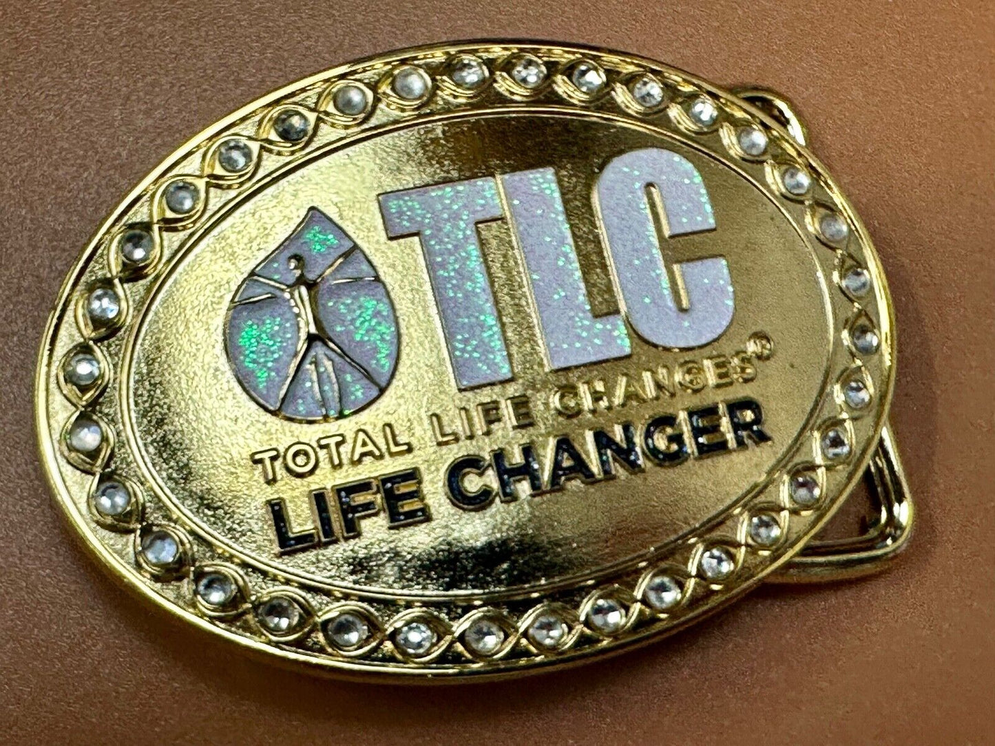 TLC Total Life Changes - Life Changer Fitness Diet Nutrition belt buckle