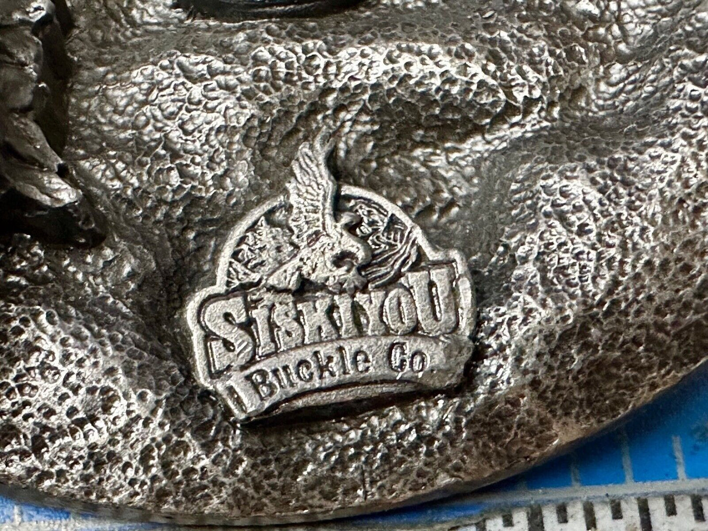 1988 Deep Cast Pewter " GRANDPA " Belt BUCKLE ~ # A-80 by Siskiyou Made in USA