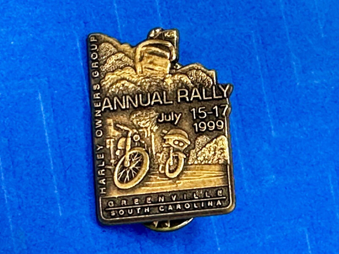 1999 Harley Davidson Owners Group ANNUAL RALLY South Carolina Vest Jacket pin