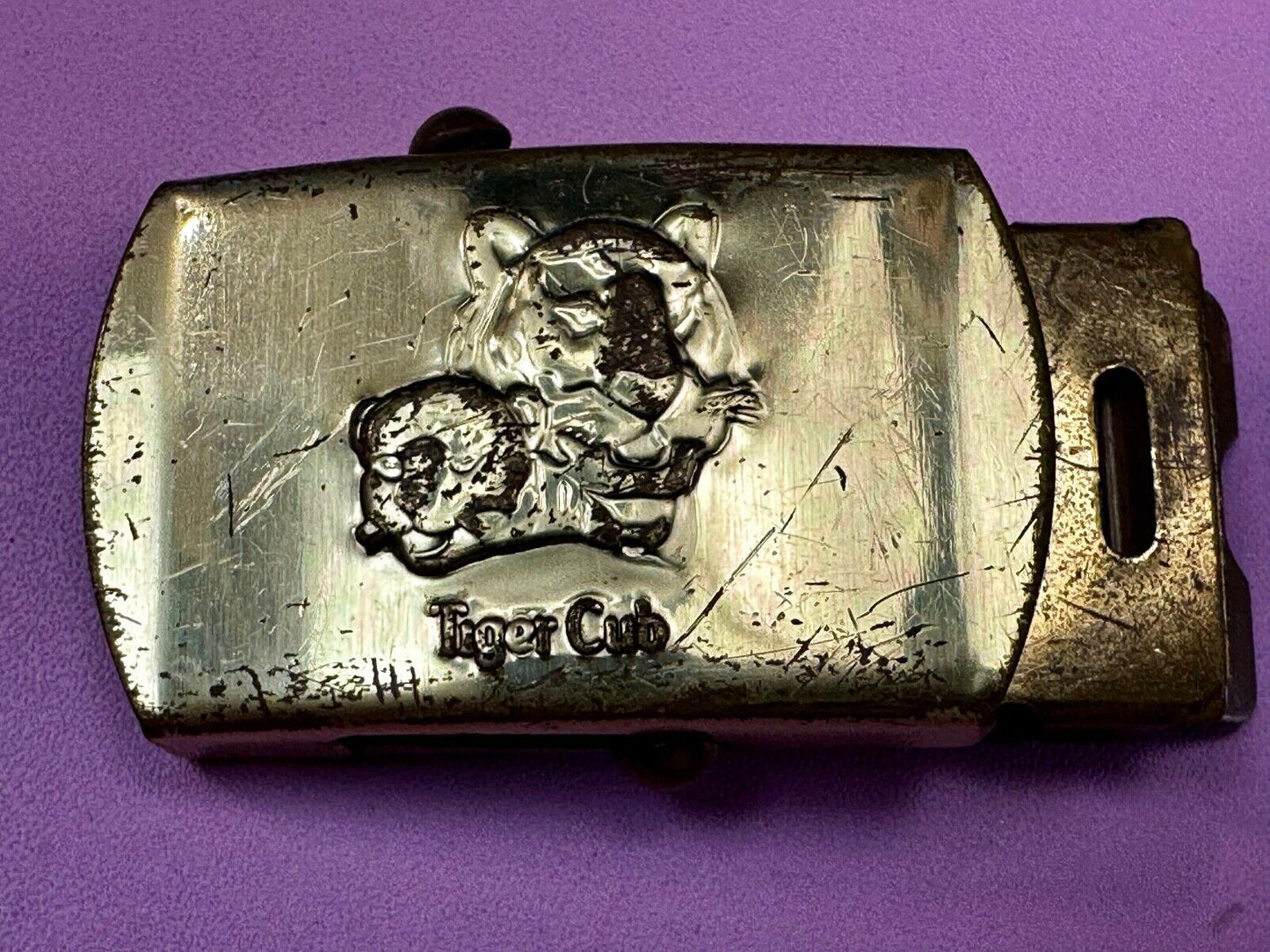 Tiger Cub Scout Replacement Solid Brass USA made Uniform Belt Buckle