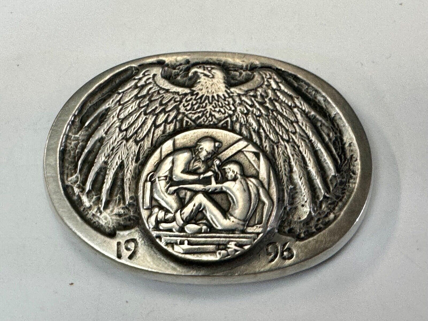 20th ANNUAL ROCKY MOUNTAIN COAL MINE RESCUE BELT BUCKLE! VINTAGE! GARY PRAZEN 96