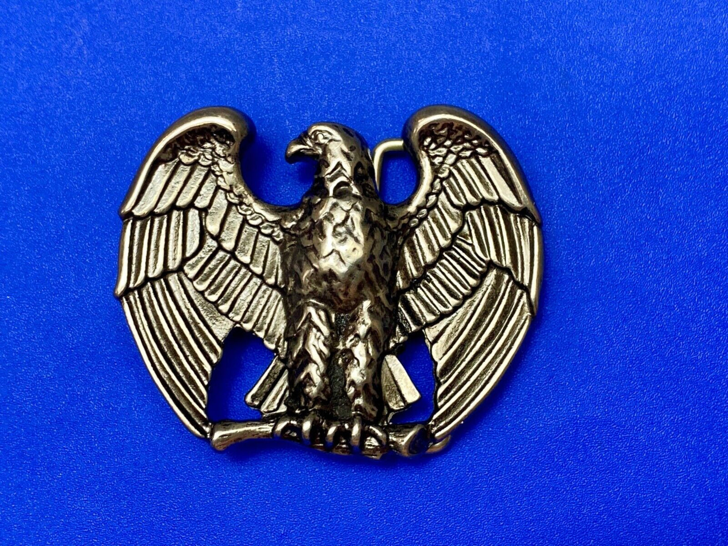 Vintage Avon Majestic Patriotic American Eagle Wings Spread Metal Belt Buckle