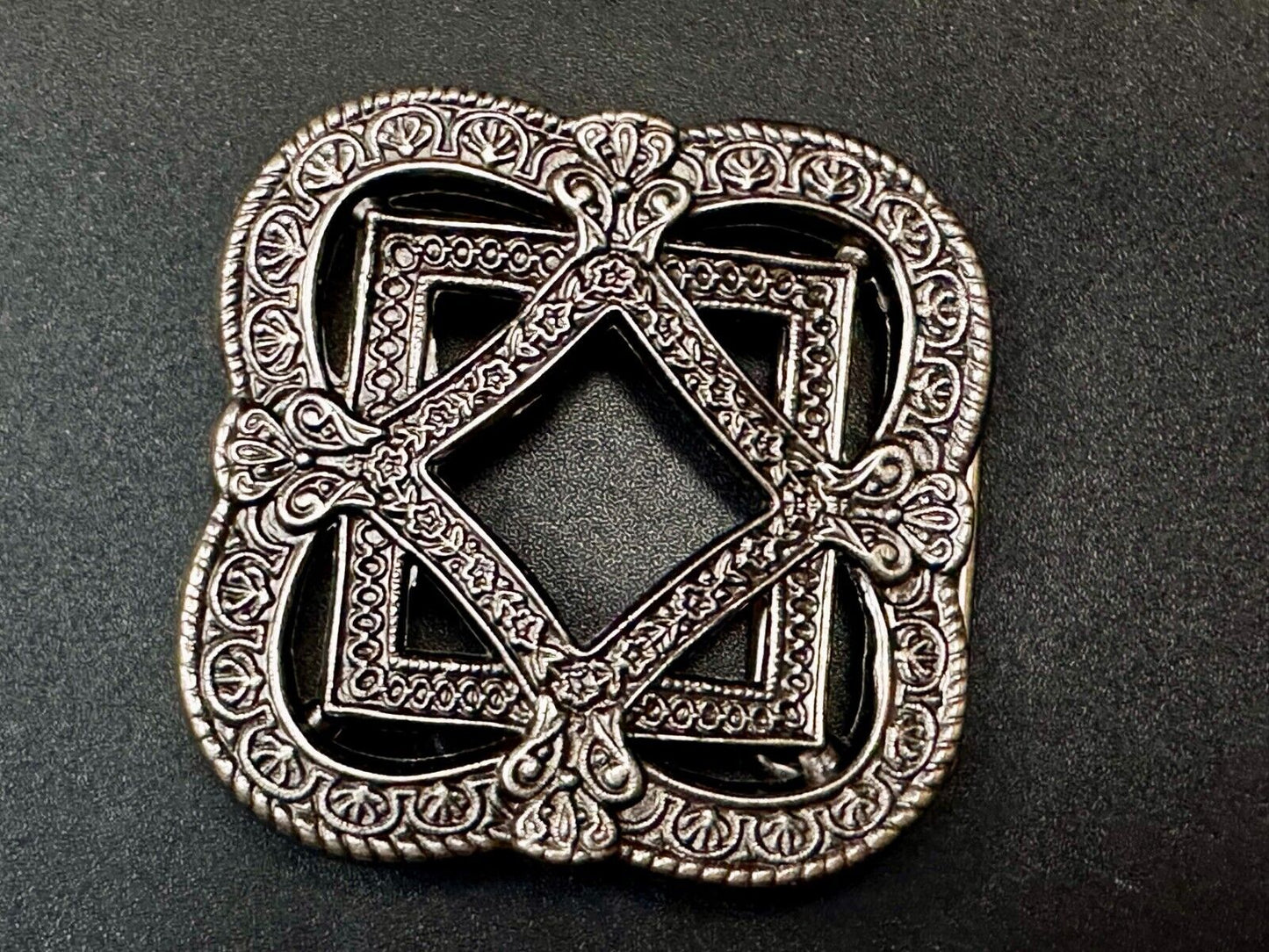 Vintage Art Deco Style Openwork Replacement Belt Buckle