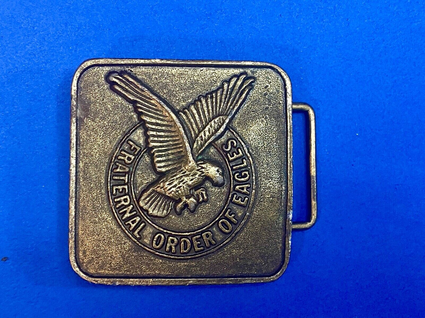 Vintage F.O.E. Fraternal Order Of The Eagle's Belt Buckle