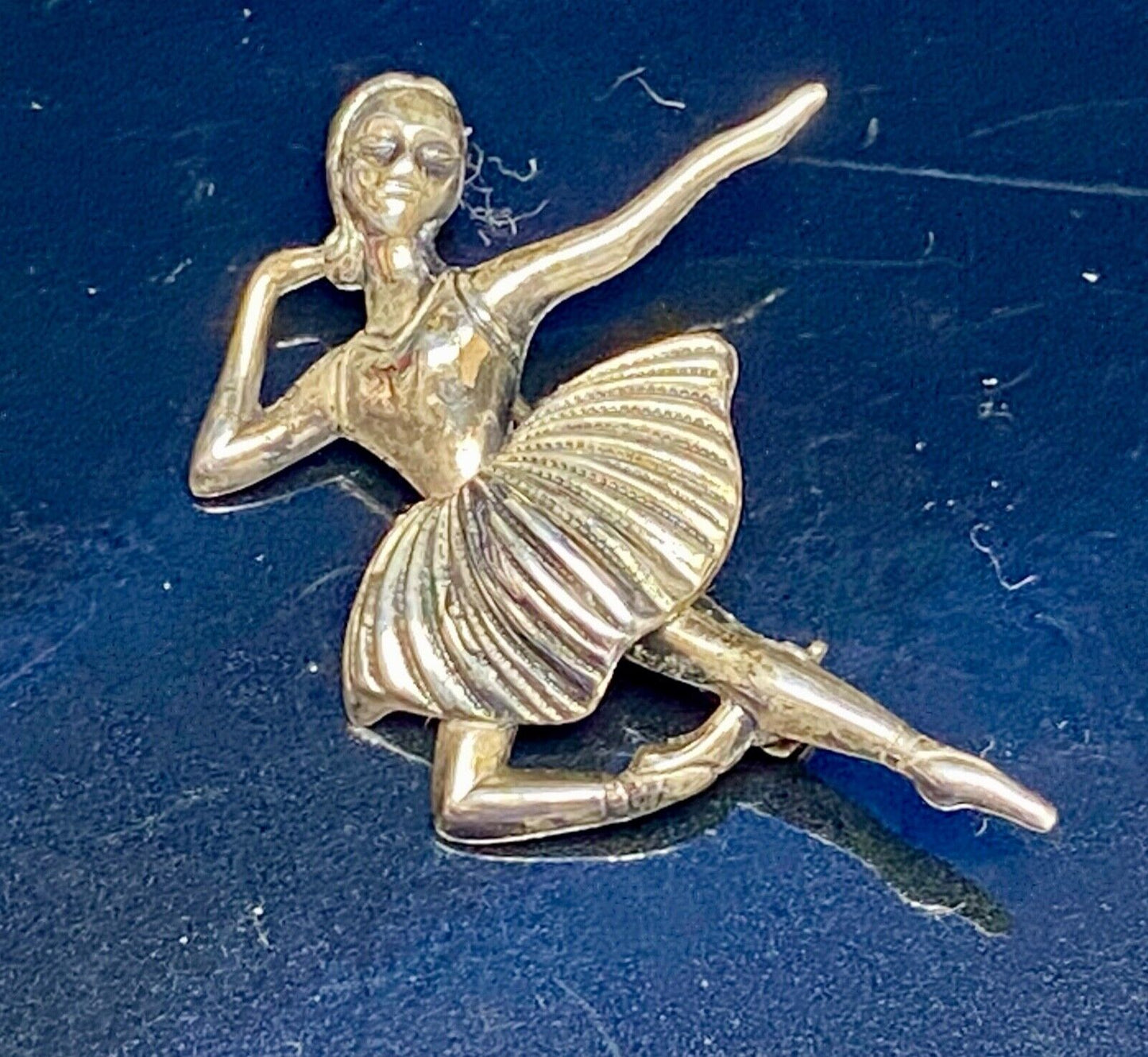 Vintage Ballerina Sterling Silver 925 Brooch Pin Signed Beau