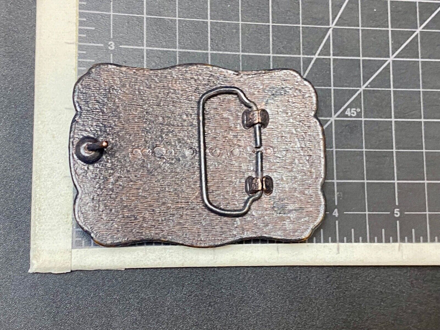 Artisan? Cute Button Steampunk Style Western Framed Belt Buckle