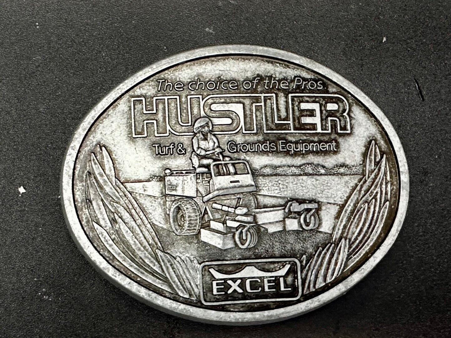 The Choice of the Pro Hustler Mower Mowing Landscaper Vintage Belt Buckle