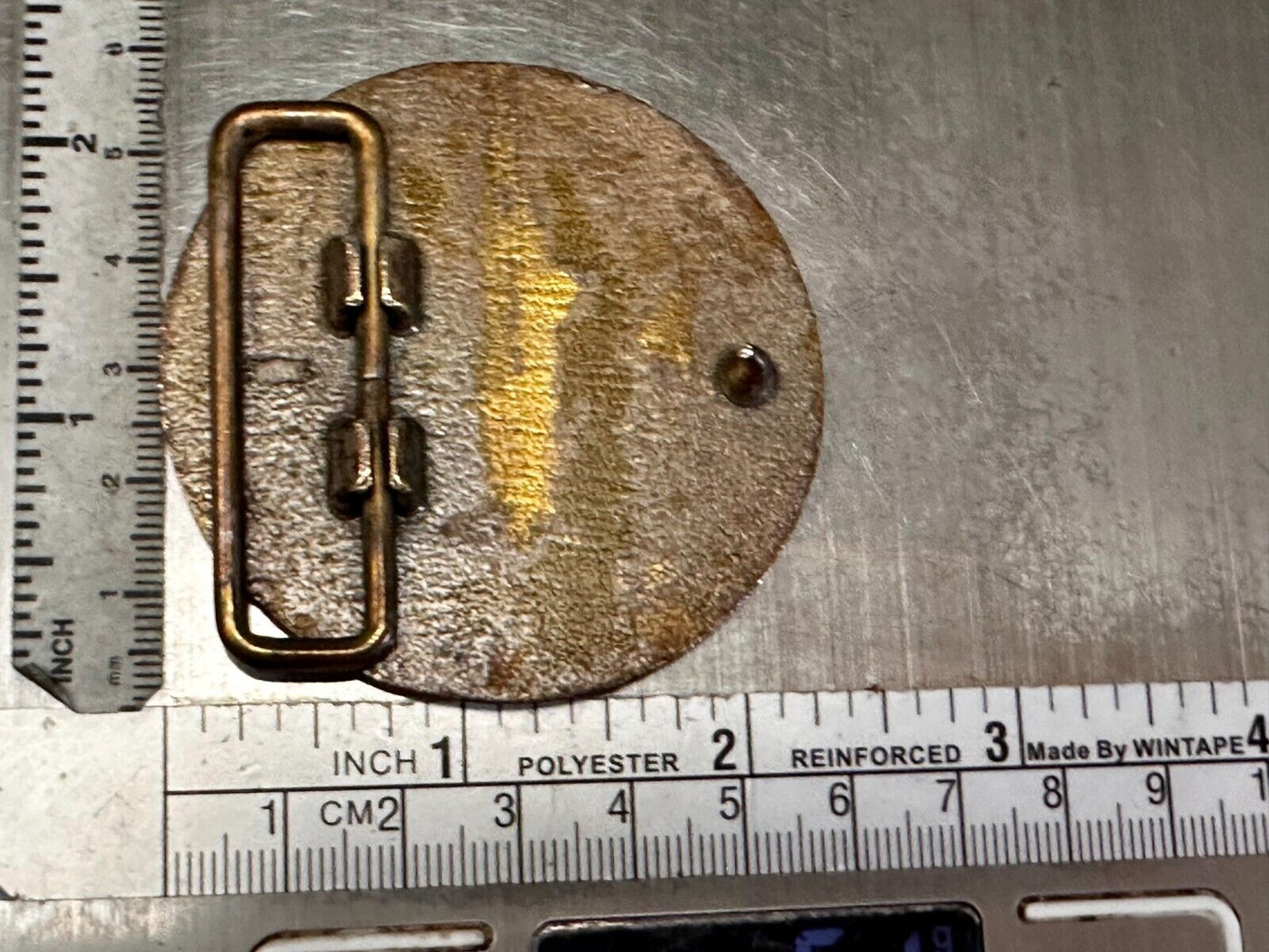 Bell Telephone Lineman Brass Tone Vintage round logo Belt Buckle