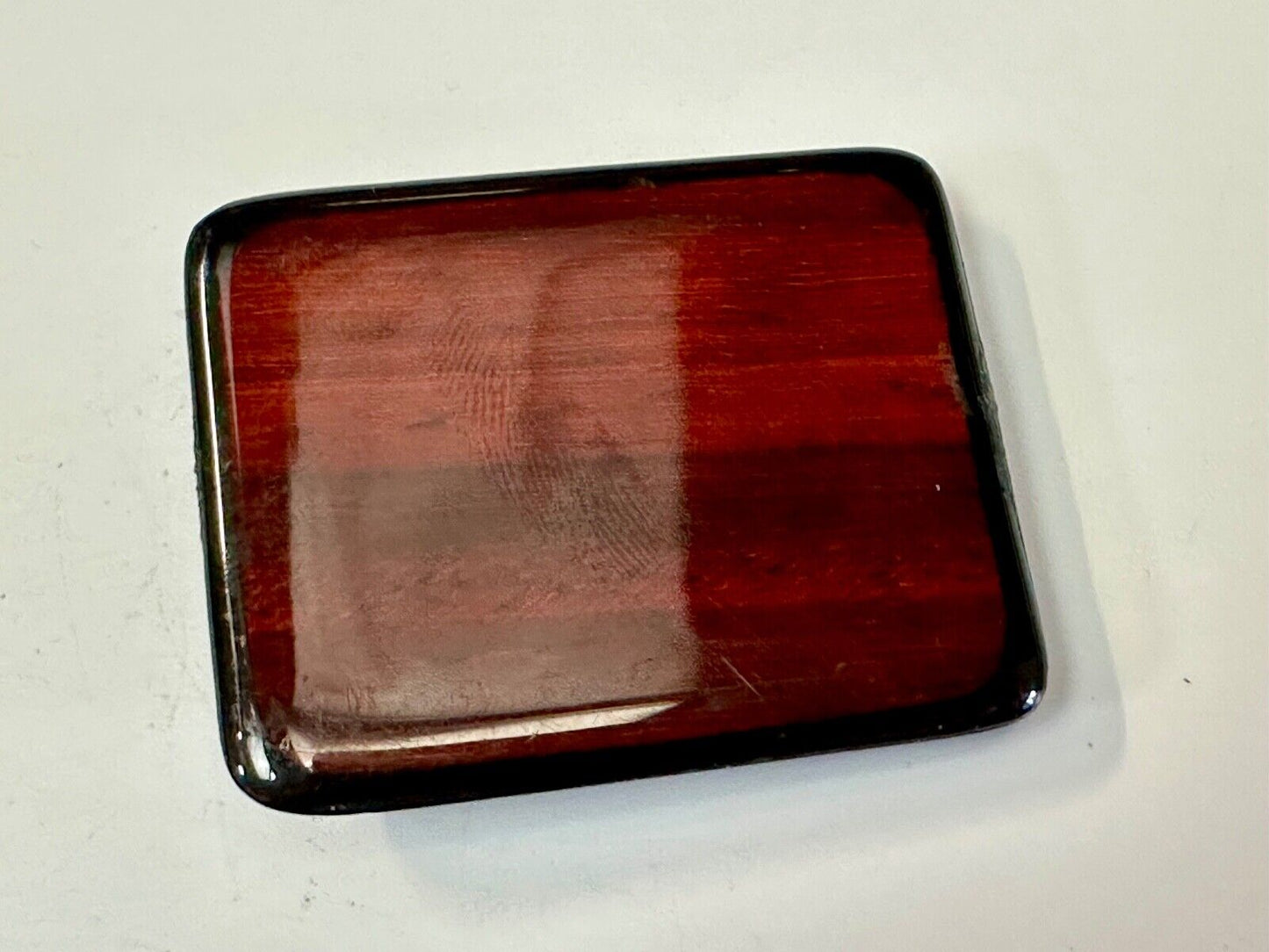 Beautiful Cherrywood? artisan glossy reflective belt buckle