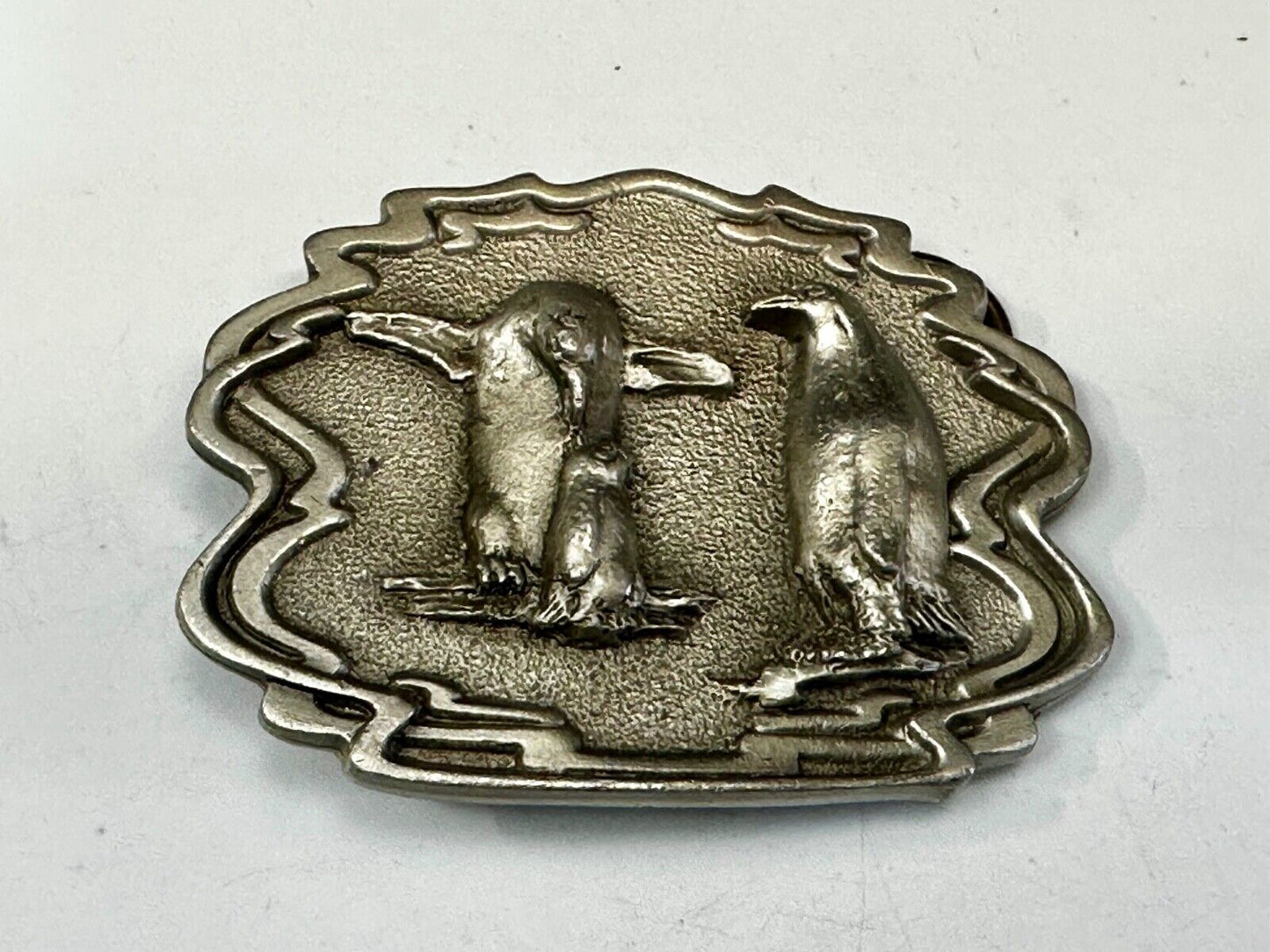 Adorable Penguins Vintage 1993 Great American Products Belt Buckle