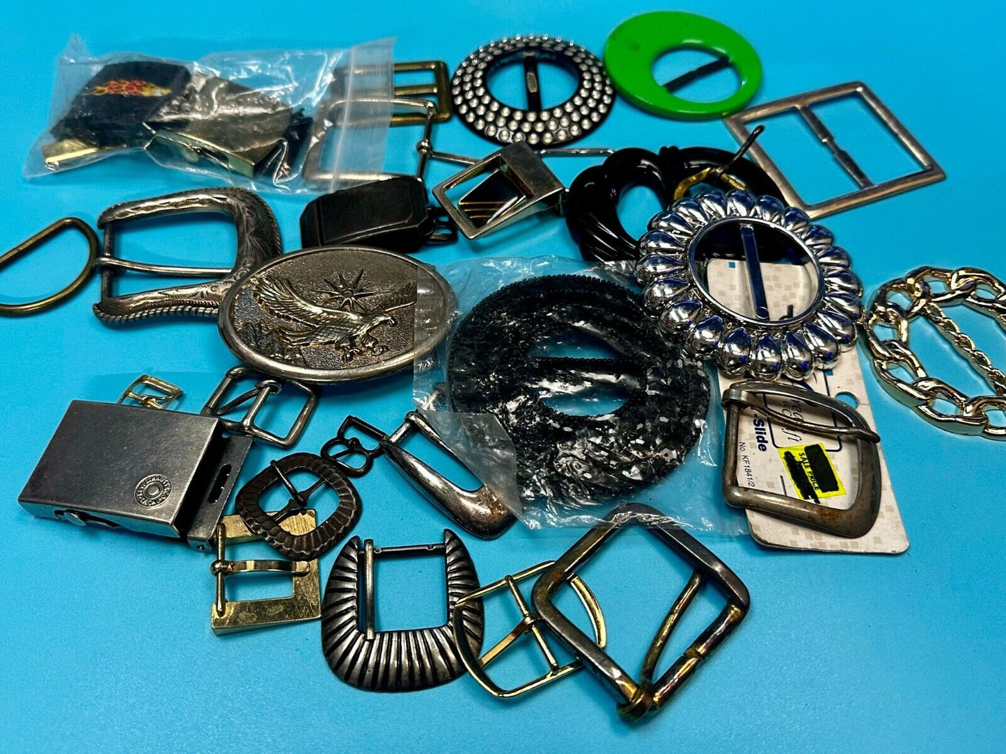 30 Vintage & Modern Belt buckles - Lot, Grab Bag - Resale Gifts!