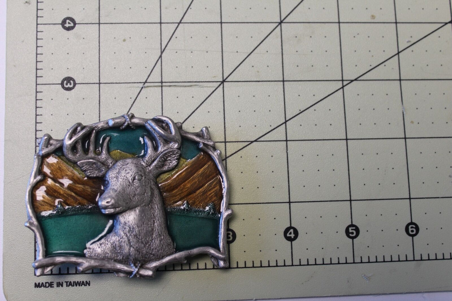 1995 GAP #4223 Great American CO deer buck hunting HUGE antlers - belt buckle