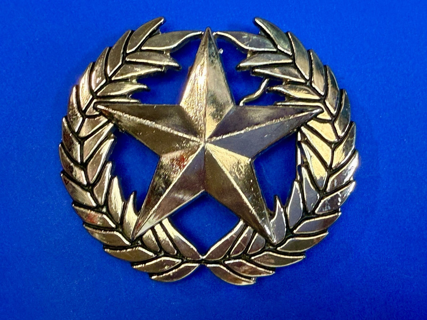 The Original Not the Imitator Star & Laurel Wreath Anchor Blue Belt Buckle