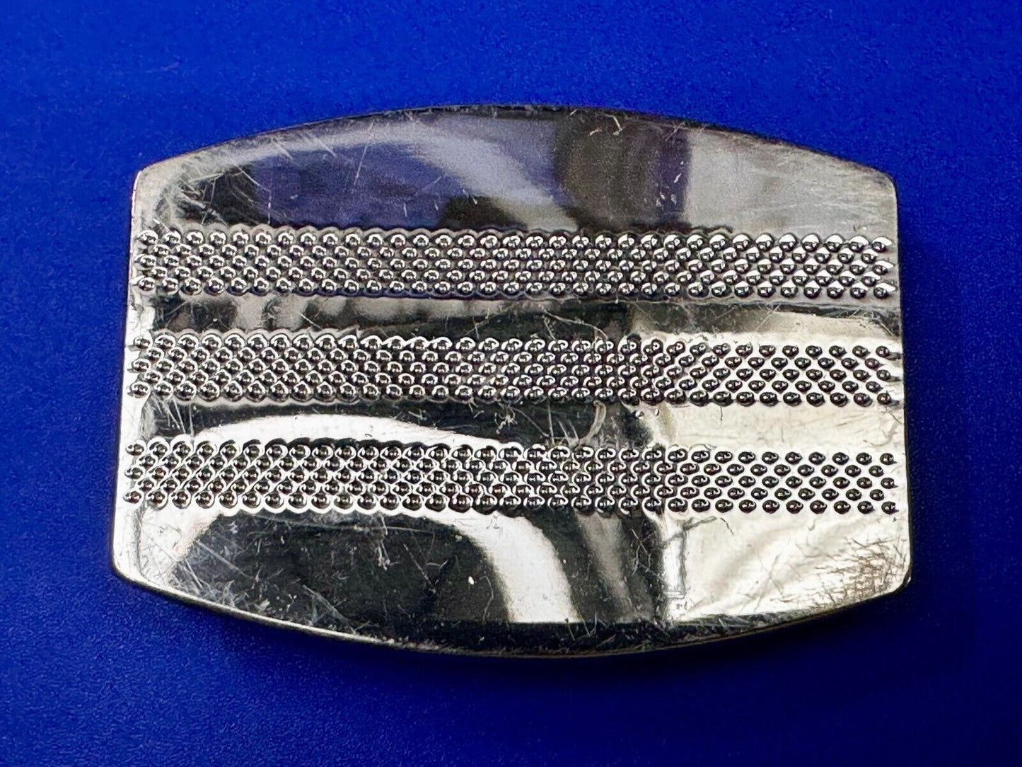 Adidas Golf Stripe Silver Color Trophy Dress Style Reflective Belt Buckle