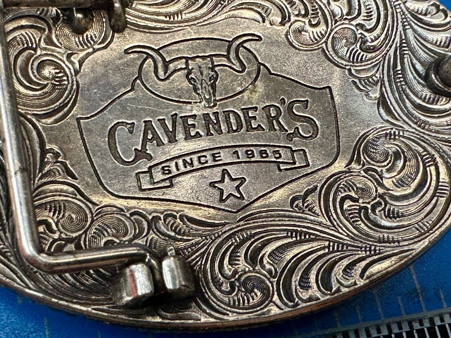 Vintage Cavender's Western Wear Cavenders Cowboy Belt Buckle “Since 1965”