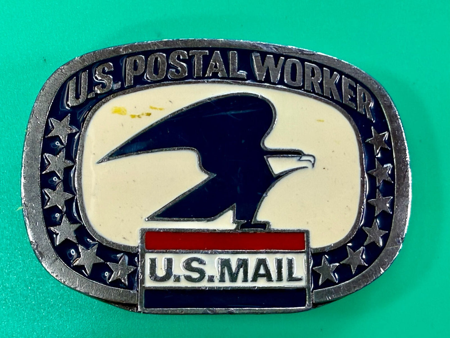 U.S. Postal Worker Service U.S Mail Vintage Buckle Bakery Belt Buckle