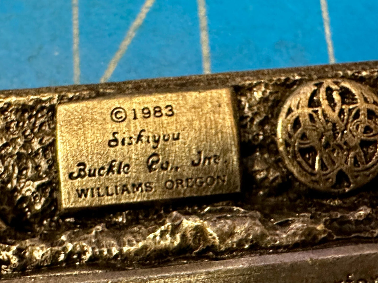 Americas Firefighters Ever Ready Ever Willing Commemorative Siskiyou Belt Buckle