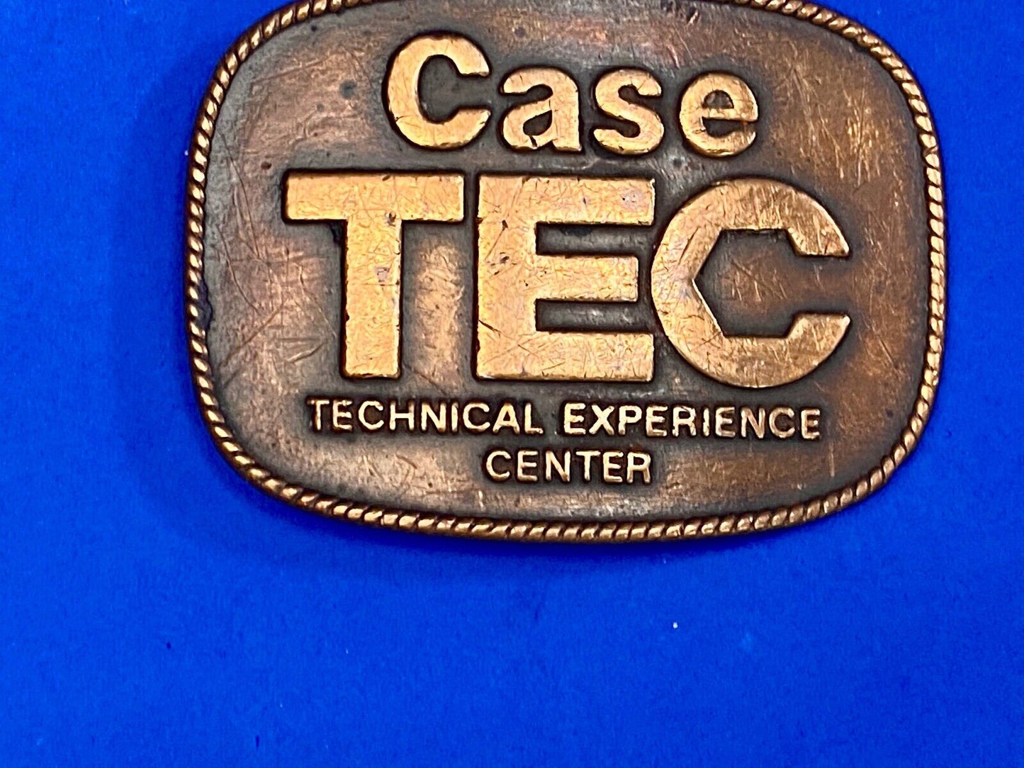 Vintage Case Tractors Tec Technical Experience Center Belt Buckle