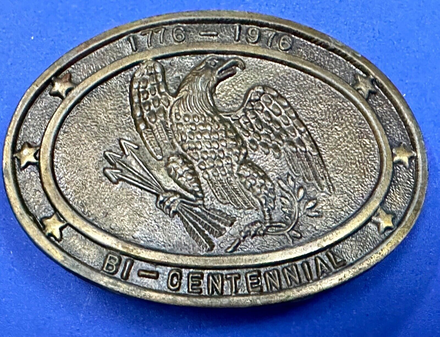 Bicentennial USA America 1776 - 1976 Eagle Arrows Vintage belt buckle