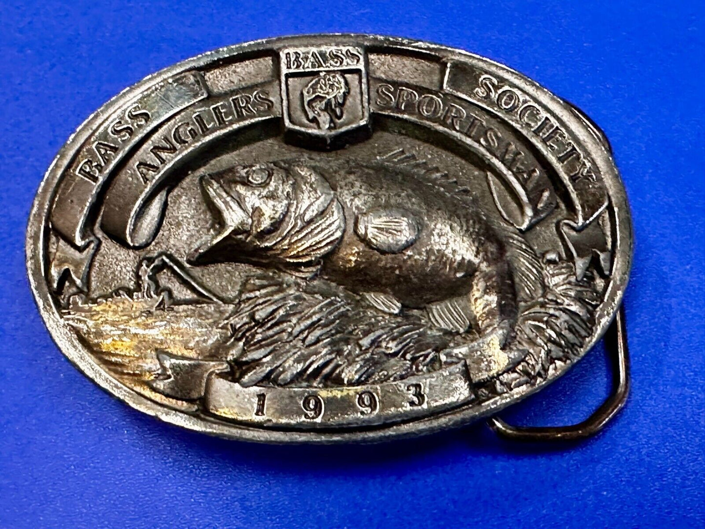 1993 Bass Anglers Sportsman Society Club Belt Buckle