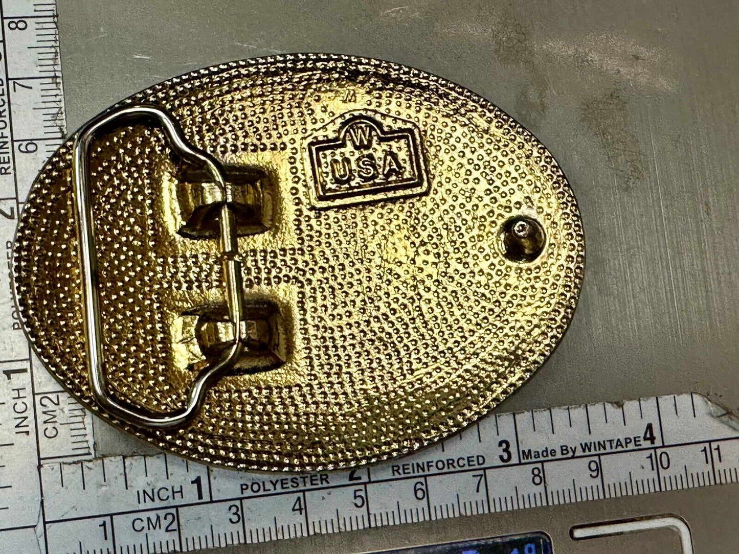 Beautiful Rose - Vintage mixed metal Western flower swirl theme Belt Buckle - W