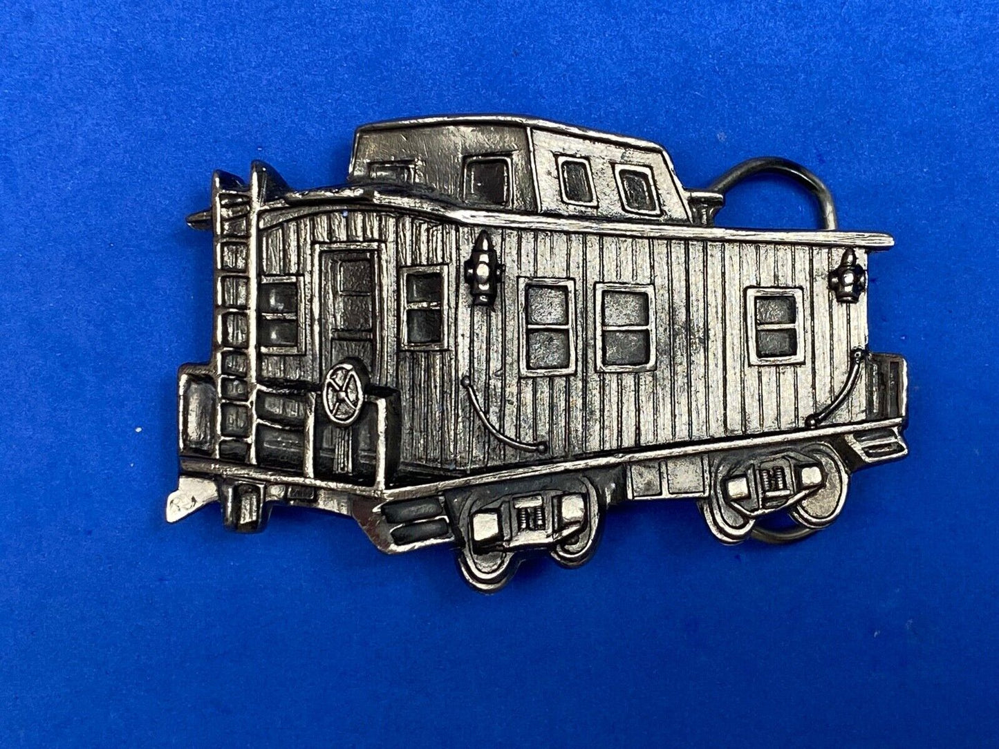Train Caboose Collectors Belt Buckle Great American Buckle Co 1979 Made USA