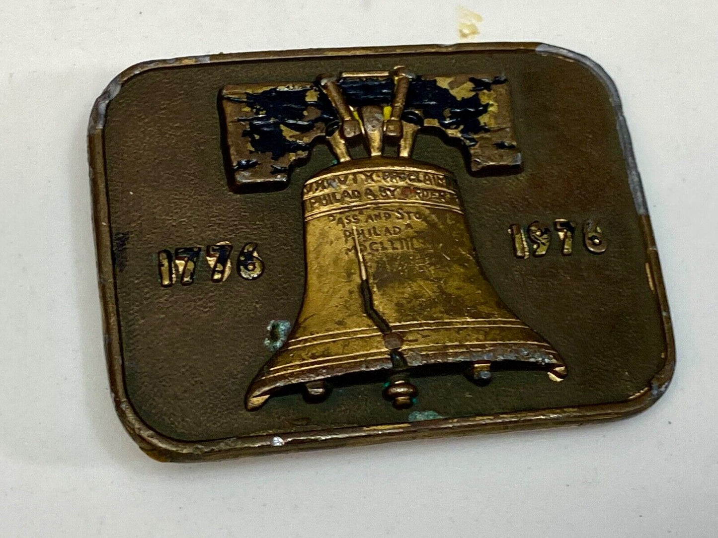 Bicentennial Liberty Bell USA America Patriotic Belt Buckle 1776 - 1976 By Ubc