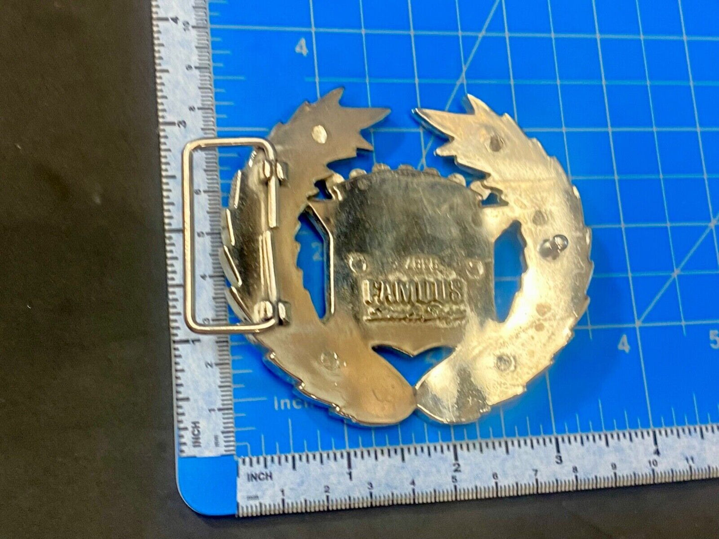 Vintage Cadillac Emblem Flag Large Belt Buckle by Famous Stars and Straps