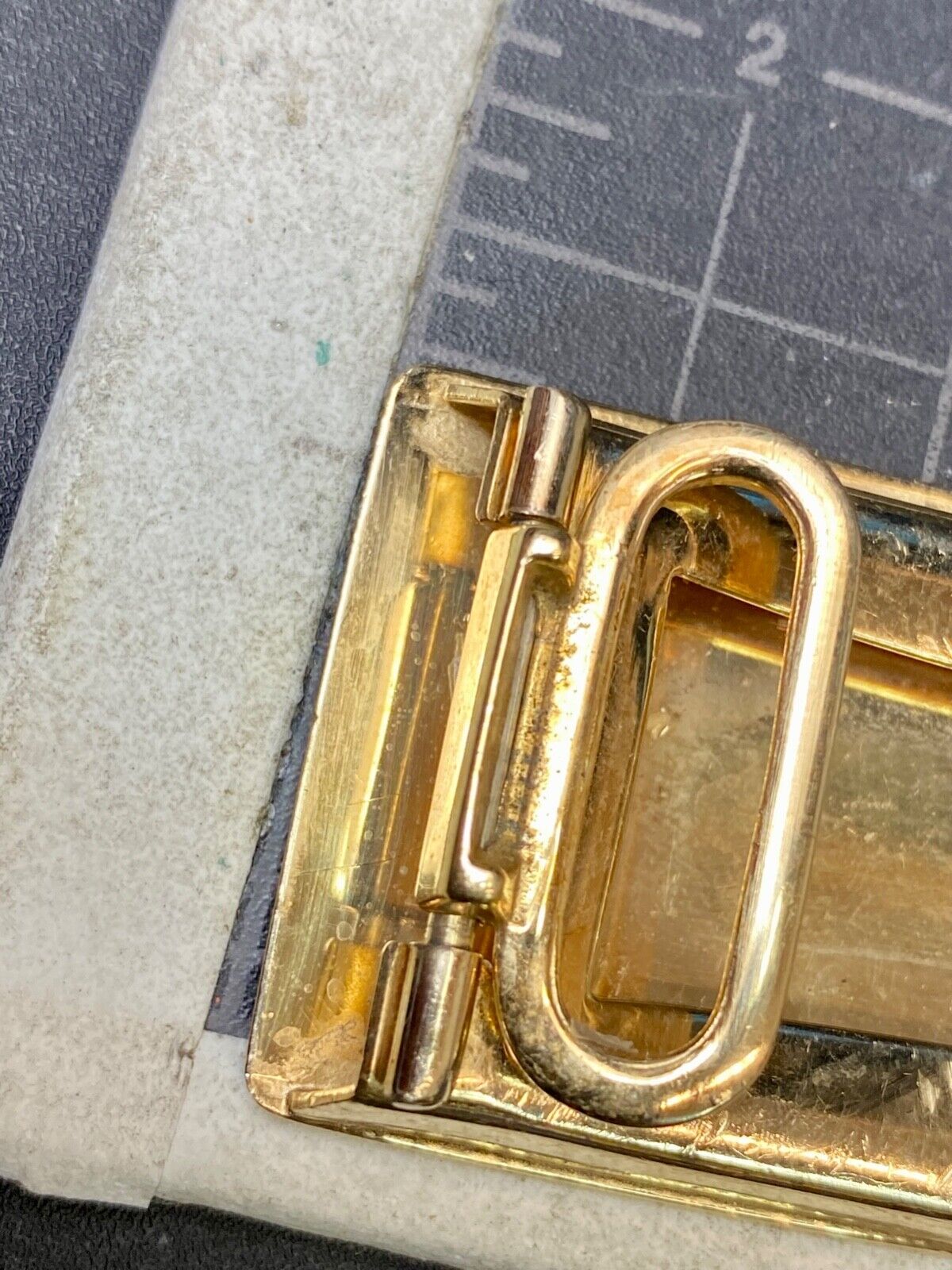 Vintage EOD Initials Make Monogram small formal dress belt buckle