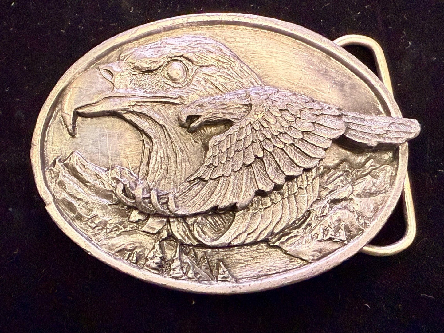 The Eagle & the Hawk Flying John Denver Vintage 1988 Siskiyou Belt Buckle