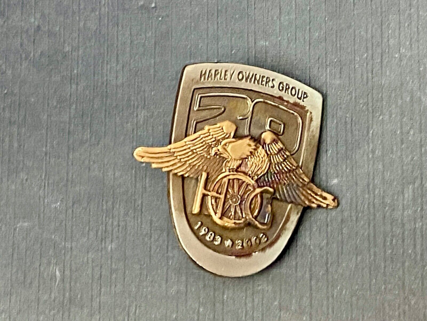 2003 Harley Davidson Hog Harley Owners Group Motorcycles Jacket Hat Rocker Pin