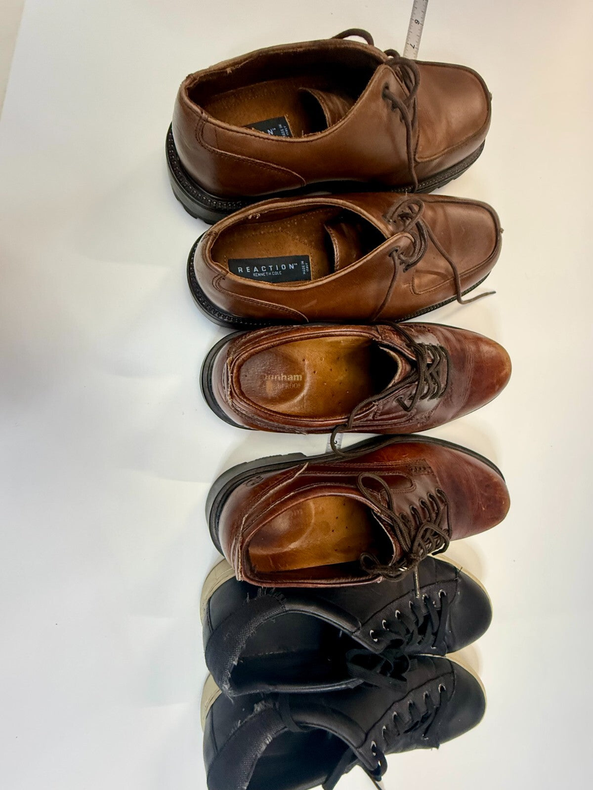 3 lot mens shoes - Armani Exchange AX , Kenneth Cole Reaction, Dunham Size 11.5