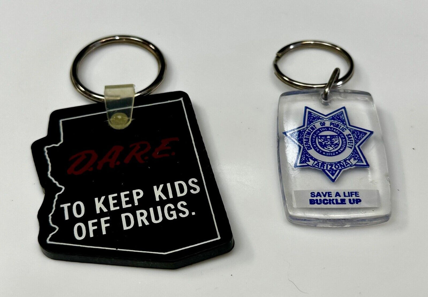 Arizona DARE and Public Safety Observe Speed Limits 2 Lot State Keychains Fobs