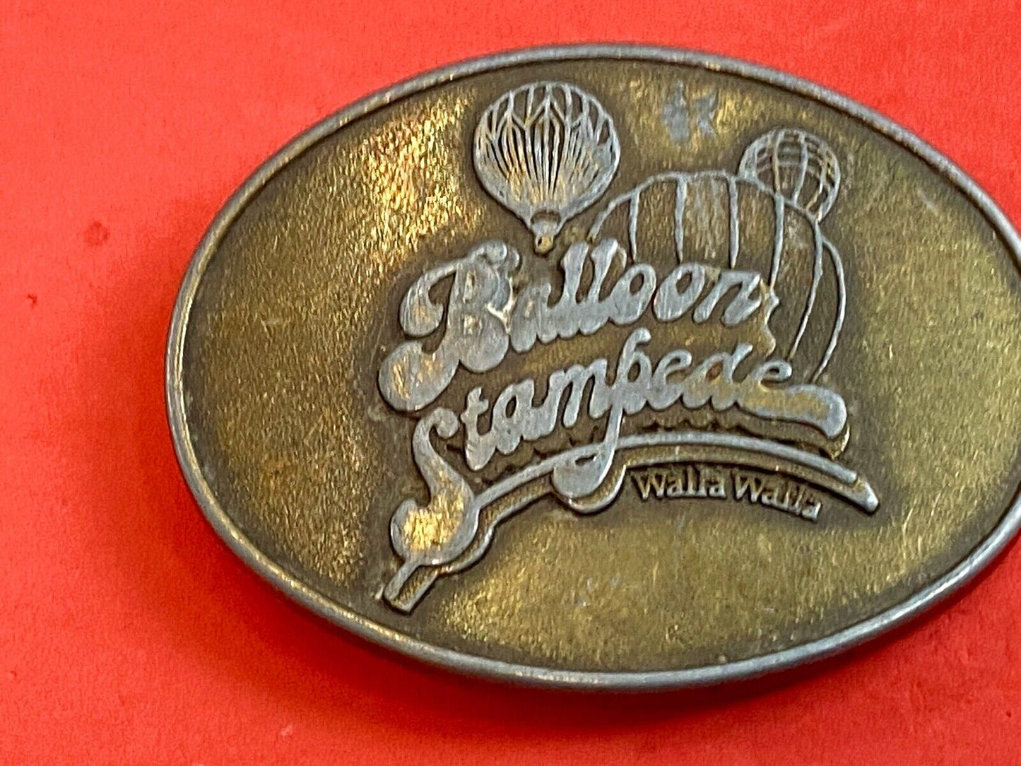 balloon stampede - Walla Walla Washington belt buckle