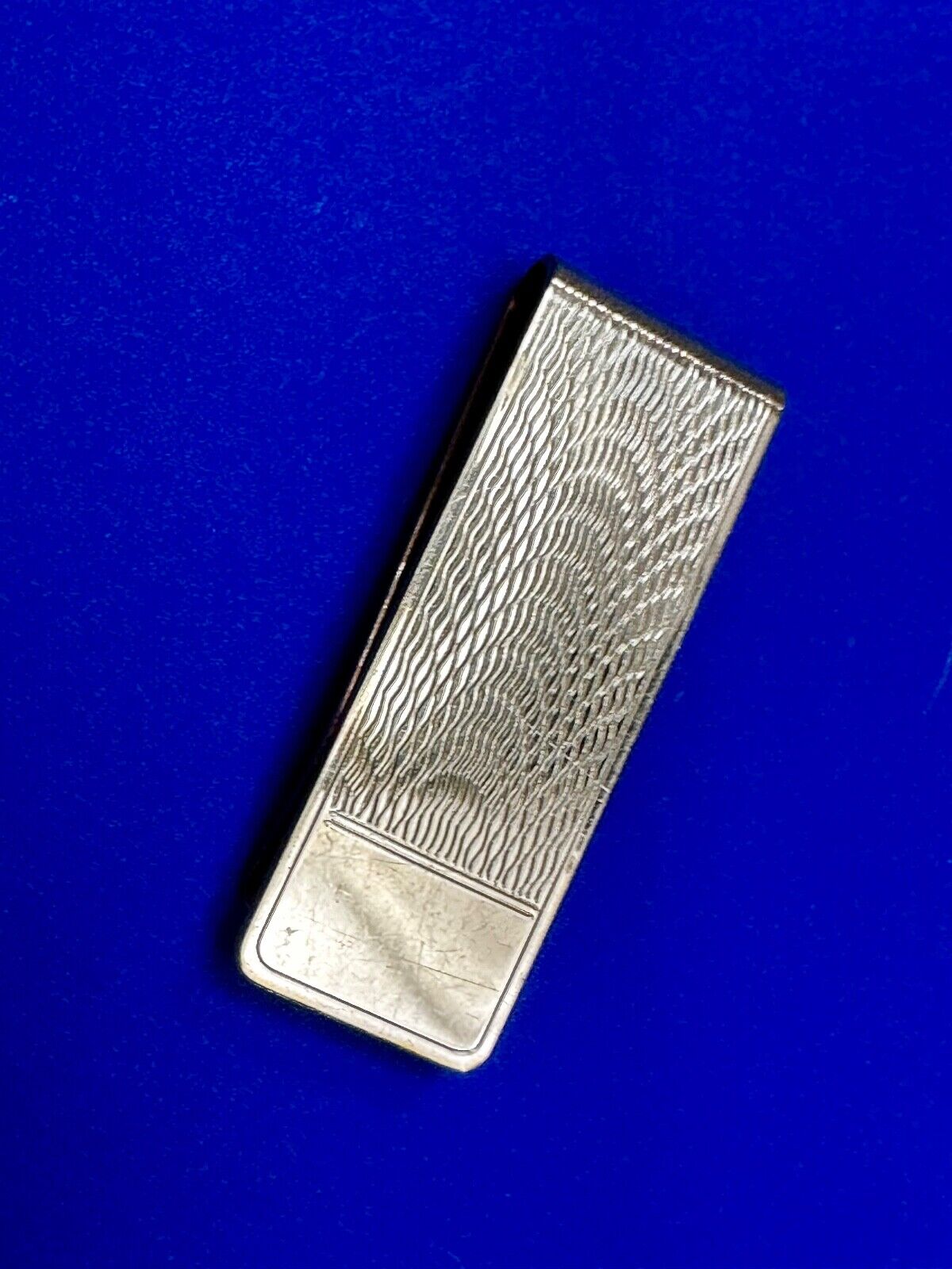 Vintage B.A.Ballou Gold B.A.B. Overlay Engraved Money Clip Holder