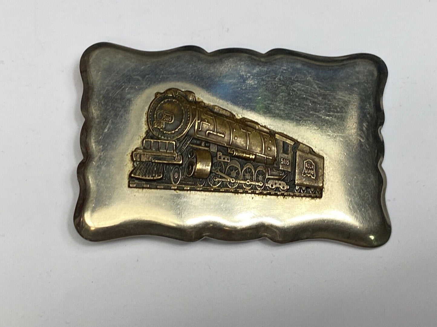 Train Steam engine Vintage western belt buckle